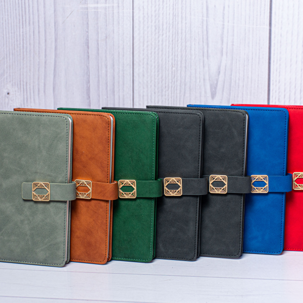 Checked Buckle Notebook