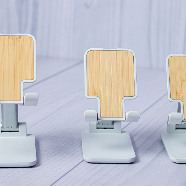 Bamboo Phone Stand White